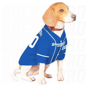Personalized Blue White Dog Baseball Jersey Custom Name Team Number Pet <b>Shirt</b> for Cats Dogs Fashion Sports Costume Outfit - Product Image 3