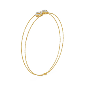 Pulsera de Diamantes Infinity, Oro, Corte Brillante Redondo, Joyería Clásica de Cadena para Mujer - Product Image 3