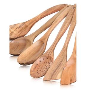 Cuchara de Cocina de Madera Clásica de Alta Calidad, Utensilio de Madera Sólida Ligero y Resistente para el Hogar, Cocina o Cafetería, Disponible a Precio de Exportación - Product Image 1