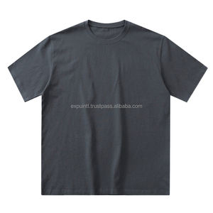 Camisetas de algodón de 240g, camisetas de manga corta lisas para hombre, Camiseta corta de cáñamo en blanco para hombre, ropa cómoda - Product Image 2