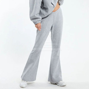 Pantalones acampanados premium para mujer, diseño de cintura alta con tela elástica, ideales para ropa de moda, estilo casual y comodidad diaria. - Product Image 3