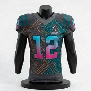 Jersey de Fútbol Americano de Diseño, Cosido con la Mejor Calidad, de Secado Rápido, Manga Corta, Talla Grande, Nuevo, Ligero y Cómodo - Product Image 1