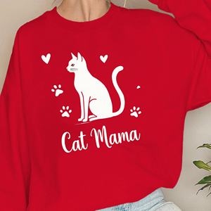 Mamá gato cuánto madre sudaderas de mujer - Product Image 4