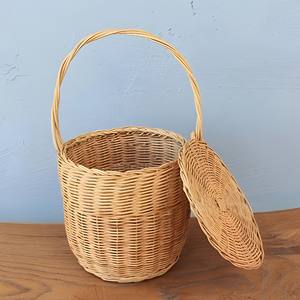 Panier à fruits en bois élégant pour décorations de Pâques, paniers de rangement en rotin durable de haute qualité - Product Image 4