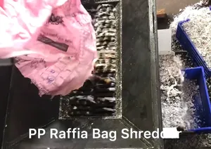 Machine à déchiqueter le sacs en raphia très demandée pour une élimination efficace des matériaux recyclables, déchiqueteuse de plastique pour l'exportation - Product Image 3