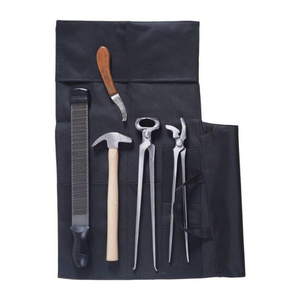 7 Piece Farrier Kit with Bag Hoof Nipper Shoe <b>Puller</b> Hoof Clincher Complete Farrier <b>Tool</b> Set for Horse Livestock Hoof Care - Product Image 1