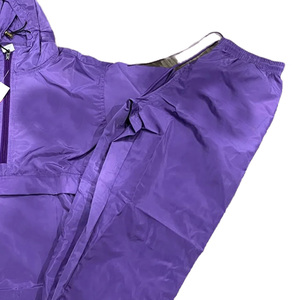 <b>Men</b> Purple Waterproof Breathable Quick Dry Tracksuit Hooded Casual Full Length Joggers Set Lightweight Cotton Zipper Fly Closure - Product Image 3