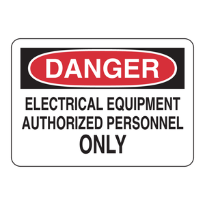 Panneau de signalisation de danger d'équipement électrique 7x10 pouces, panneau d'avertissement de sécurité industrielle - Product Image 2
