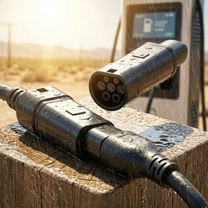 Adaptador de Cargador para Vehículos Eléctricos GB/T a NACS de Alta Potencia, 500A 1000V DC, Convertidor de Carga Rápida para la Red de Supercargadores Tesla - Product Image 1