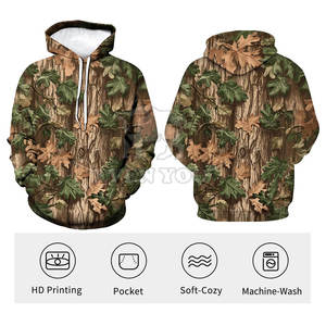 Sweat à capuche camouflage jungle haute performance, design épuré, coupe oversize, pour hommes et femmes, style moderne - Product Image 6