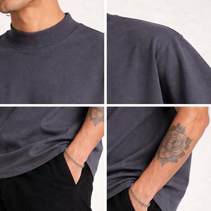 เสื้อยืดคอกลมสีเทาเข้มสำหรับผู้ชาย สไตล์ลำลอง ใส่ได้ทุกวัน ผ้าฝ้าย คุณภาพดี เหมาะสำหรับสตรีทแวร์ - Product Image 6