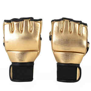 Service OEM, gants de boxe MMA en PU pour hommes, fabriqués au Pakistan, matériau durable, meilleur prix, gants MMA demi-doigts pour hommes - Product Image 3