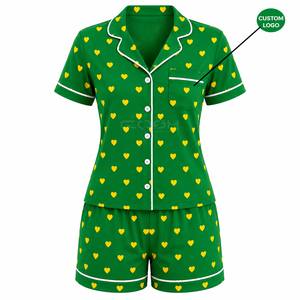 ชุดนอนเซ็ตสองชิ้น Cosh International Sisterhood Sorority ชุดนอนลำลองแบบติดกระดุม ชุดนอนสำหรับผู้หญิง - Product Image 1