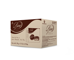 Mejor Precio de Fabricante OEM Malvavisco Cubierto de Chocolate Suave a Granel Bon Cocoa Vietnam 448g Forma Redonda Dulce Revestido de Chocolate 12 Meses de Caducidad - Product Image 1