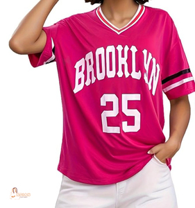 Maillots de sport personnalisés pour femmes : T-shirts amples à séchage rapide, unis, à manches courtes, en maille, pour le football, le basketball et le soccer - Product Image 1