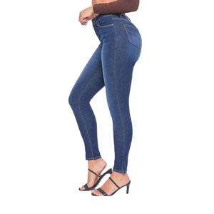 Jeans Casuales de Mezclilla para Mujer, Talla Grande, 100% Alta Calidad, Sexy, Sólidos, Bordados, Transpirables, Ajustados - Product Image 3