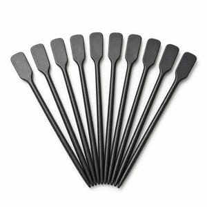 Marqueurs de plantes en métal, étiquettes de jardin, lot de 10, fer forgé à la main, 20 cm, étiquettes de plantes noires - Product Image 1