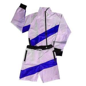 Conjunto de Dos Piezas para Hombre, Chaqueta y Pantalones Cortos Personalizados, Traje Deportivo Reflectante con Cierre, Conjunto de Chaqueta y Pantalones Cortos de Nailon - Product Image 4
