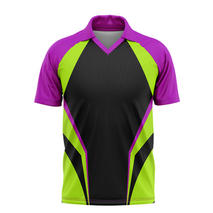 T-shirt sportif pour homme à col en V et manches courtes, color-block, séchage rapide, en polyester, coupe classique, vert, rouge, noir - Product Image 4