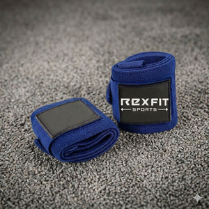 Rexfit Sport Elastic Wrist Wraps Heavy Duty Support Straps for Gym <b>Workout</b> <b>Bench</b> Press Powerlifting - Product Image 5