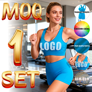 Conjunto de Sujetador Deportivo y Pantalones Cortos Ecológicos de Alta Sujeción para Mujer con Almohadillas Extraíbles, Malla Transpirable, Ideal para Yoga - Product Image 2