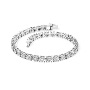 <b>Silver</b> Lab Diamond Tennis Bracelet 1.00ct F VS Quality Sterling <b>Silver</b> Unisex Luxury Bracelet Gift <b>for</b> Women <b>Men</b> - Product Image 5