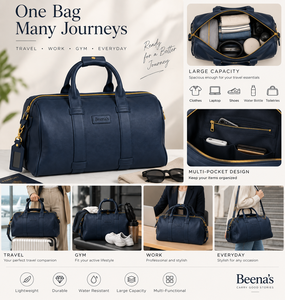 Vintage Genuine Leather Luxury Casual Duffel <b>Bag</b> Polyester Lining Zipper Portable Travel Weekender Gym Sports High Quality Soft - Product Image 3