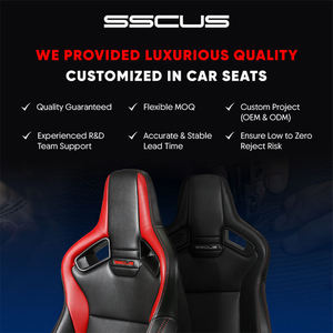 Siège de course sportif de luxe en PU, type seau, avec dossier haut et inclinaison réglable - Product Image 4