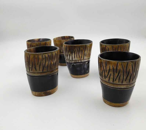 Copa de Cuerno Vikinga Hecha a Mano de Cuerno de Buey Puro, Vaso de Cerveza de Cuerno de Vaca Auténtico, Jarra con Diseño Elegante, Proveedor Indio - Product Image 2