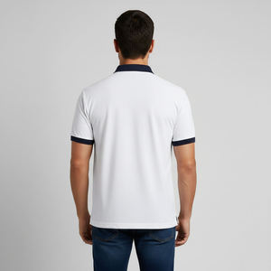 Chemises polo pour hommes en tissu de coton tendance, vêtements d'été, impression par transfert thermique personnalisée, séchage rapide, style boutonné, streetwear - Product Image 2