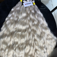 Extensions de cheveux crus vietnamiens à double tirage en vrac Couleur teint clair Styles de vague naturelle 50 cm 60 cm Tailles de 100 grammes