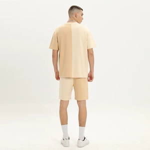 2026 Comfortable Men's Casual Texture Loose Summer Vacation <b>Set</b> Men's Short Sleeved <b>Set</b> - Product Image 2