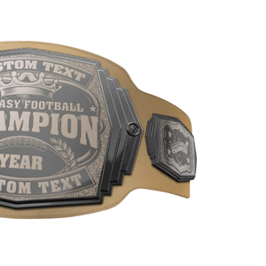 Cinturón de Campeonato de Fútbol Personalizado, Cinturón de Premio Deportivo con Texto y Año Personalizados para Ganadores de Ligas de Ficción - Product Image 3