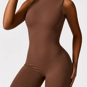 Mono de Yoga sin Costuras, Body Deportivo sin Mangas, Elástico, de Una Pieza, Fabricante OEM de Ropa Deportiva - Product Image 3
