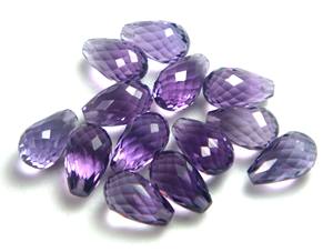 Lot de pierres précieuses en forme de goutte de larme améthyste naturelle 100% pour la fabrication de bijoux pierres précieuses et pierres de naissance de haute qualité au prix de gros - Product Image 3