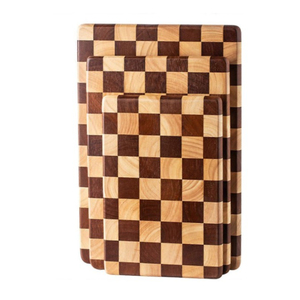 เขียงไม้อะคาเซียกระดานหมากรุกรูปแบบเขียงสำหรับสับเนื้อชีสในครัว - Product Image 5