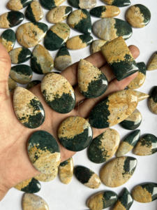 Natural Ocean Jasper Loose Gemstone Cabochon Mezcla Forma y Tamaño Multi-Color 10-40mm Lote para la fabricación de joyas - Product Image 4