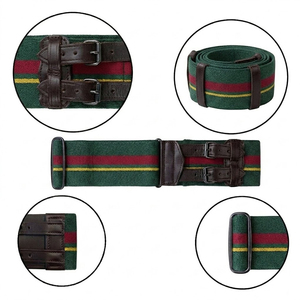 Decorative Ceremonial <b>Belt</b> With Traditional Webbing Design Leather Buckle Fabric <b>Belt</b> Stable <b>Belt</b> - Product Image 2