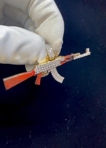 Colgante de Lujo para Hombre de Plata 925 con Baño de Oro de 18K, Estilo Hip Hop Iced Out, Joyería de Moda con Moissanita VVS - Product Image 2