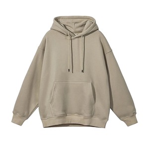 Vente en gros de sweats à capuche respirants brodés pour l'hiver, tricotés en molleton 100% coton pour hommes, service de logo personnalisé OEM - Product Image 1