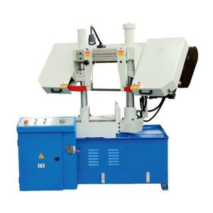 Sierra de cinta industrial de acero con motor automático de altura ajustable, tensión hidráulica, columna cromada antiestrés, para corte de metal de alta resistencia - Product Image 1