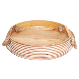 Bandeja de Servir de Madera Hecha a Mano ST-020 |   Bandeja Decorativa para el Hogar |   Aqdus Saleem - Product Image 1