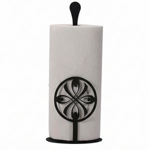 Modern Metal <b>Paper</b> Holder With Circular Design Ideal For <b>Kitchen</b> Free Standing Style For Bathroom Use And <b>Kitchen</b> Use - Product Image 1