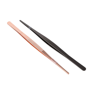 แหนบจับอาหารแบบยาว ปลายหยัก สแตนเลส ทนความร้อน สำหรับเชฟมืออาชีพ ยี่ห้อ Altomme Instruments เหมาะสำหรับการจัดจาน - Product Image 4