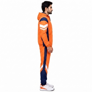 Survêtement coupe-vent athlétique pour homme, tissu respirant haute performance, veste légère, pantalon de jogging, séchage rapide, construction flexible - Product Image 3
