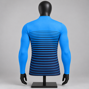 Maillot de Ciclismo Unisex de Manga Larga, Transpirable, de Secado Rápido, Forro Polar Térmico, 100% Poliéster, 220g, con Cierre para Ciclismo de Carretera - Product Image 4