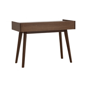 Bureau de travail moderne du milieu du siècle avec 3 tiroirs de rangement et plateau en mélamine durable pour bureau à domicile et salle d'étude - Product Image 4