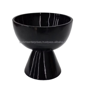 Bol en résine époxy de haute qualité, aspect marbre, pour salade, fruits, soupe et shaves, bol de service moderne en résine époxy blanc - Product Image 5