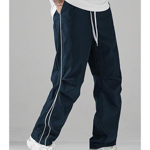 Parachute <b>Nylon</b> Pants Men Custom High Quality <b>Nylon</b> <b>Joggers</b> Pants Men Side Stripe Baggy Wide Leg Sport <b>Nylon</b> Sport Pants Men - Product Image 1