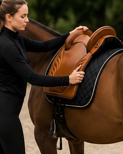 Selle d'équitation POWER HINT de haute qualité au design unique en cuir véritable pour l'endurance et le dressage - Product Image 6